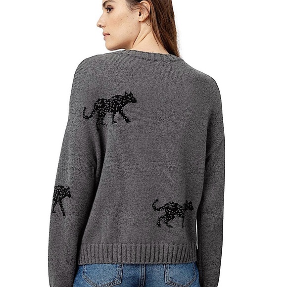 RAILS PERCI SWEATER - JUNGLE CAT
ASH GRAY - SIZE SMALL
95% COTTON /5% CASHMERE - Picture 4 of 11